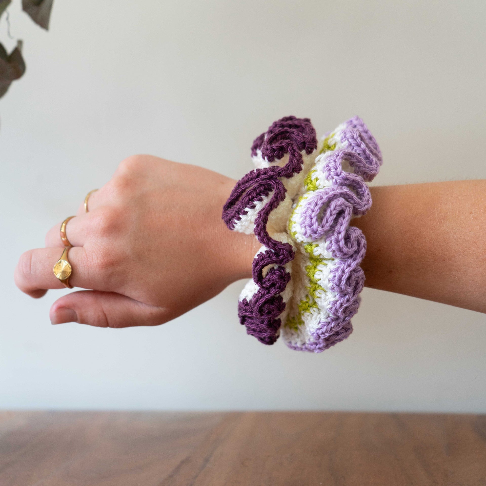 FLO. Striped Scrunchie