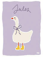 FLO. Custom Goose Baby Card