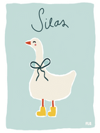 FLO. Custom Goose Baby Card