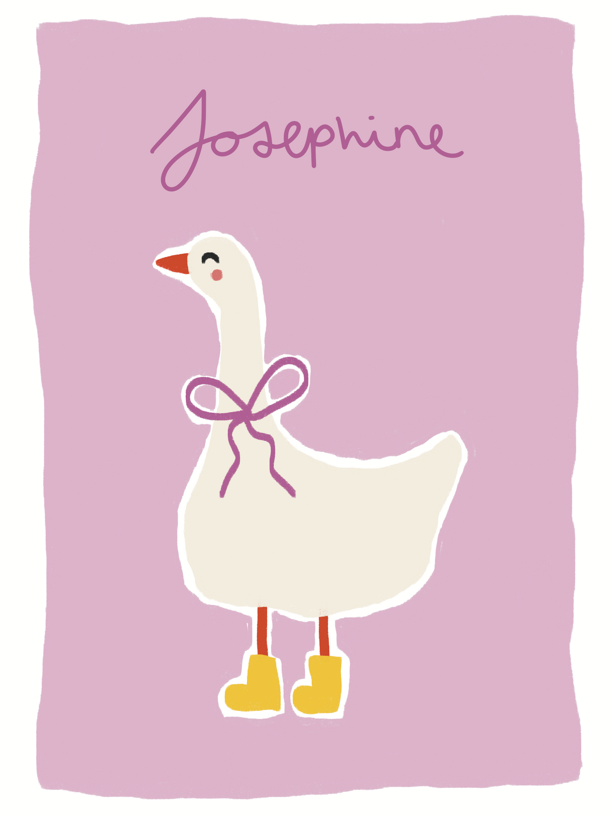 FLO. Custom Goose Baby Card